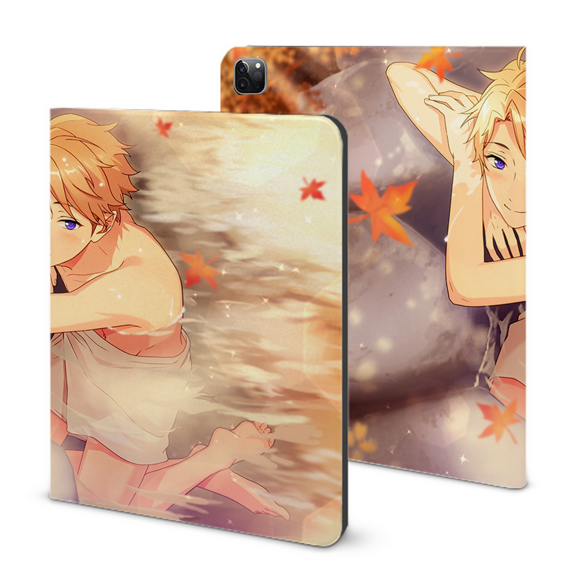 （画像用） あんさんぶるスターズ! Ensemble Stars IPad ケース ブック型 PUレザー TPU 耐衝撃 軽量 薄型 ペン収納なし 全面保護 IPad 各モデル対応